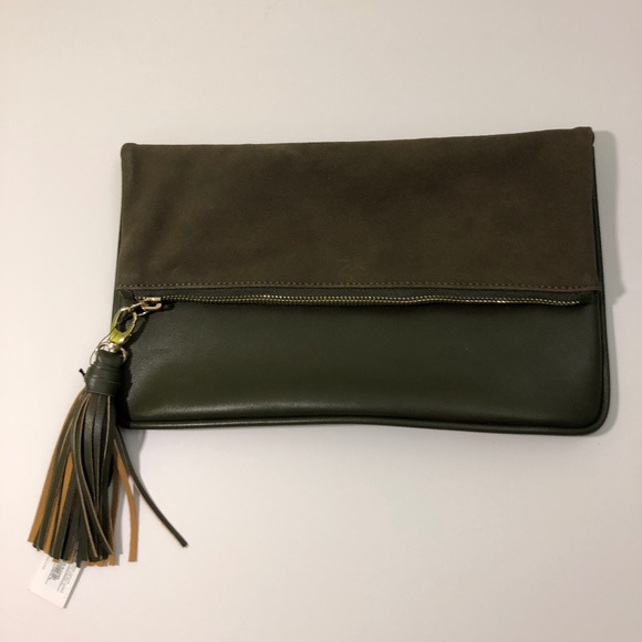 Who What Wear Handbags - Who What Wear Army Green Purse, NWT